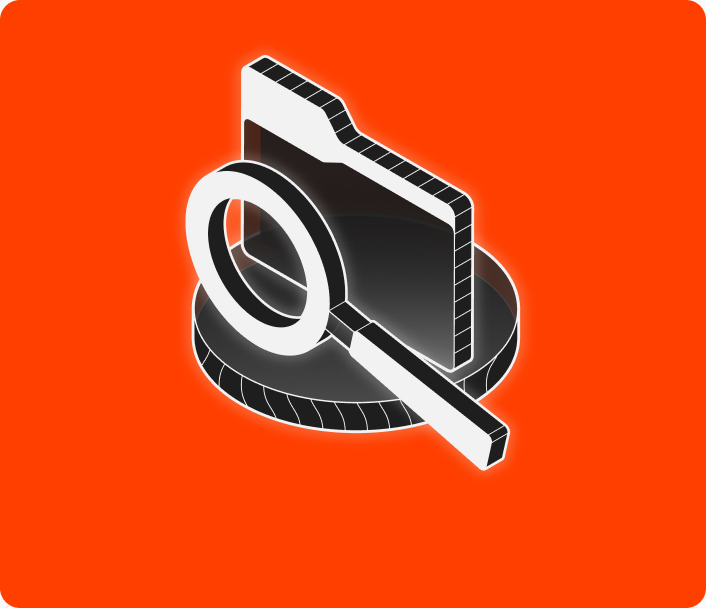 Discovery folder search illustration